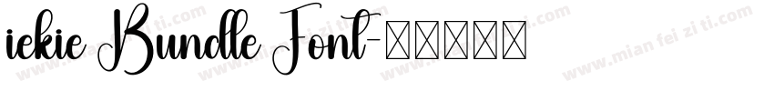 iekie Bundle Font字体转换